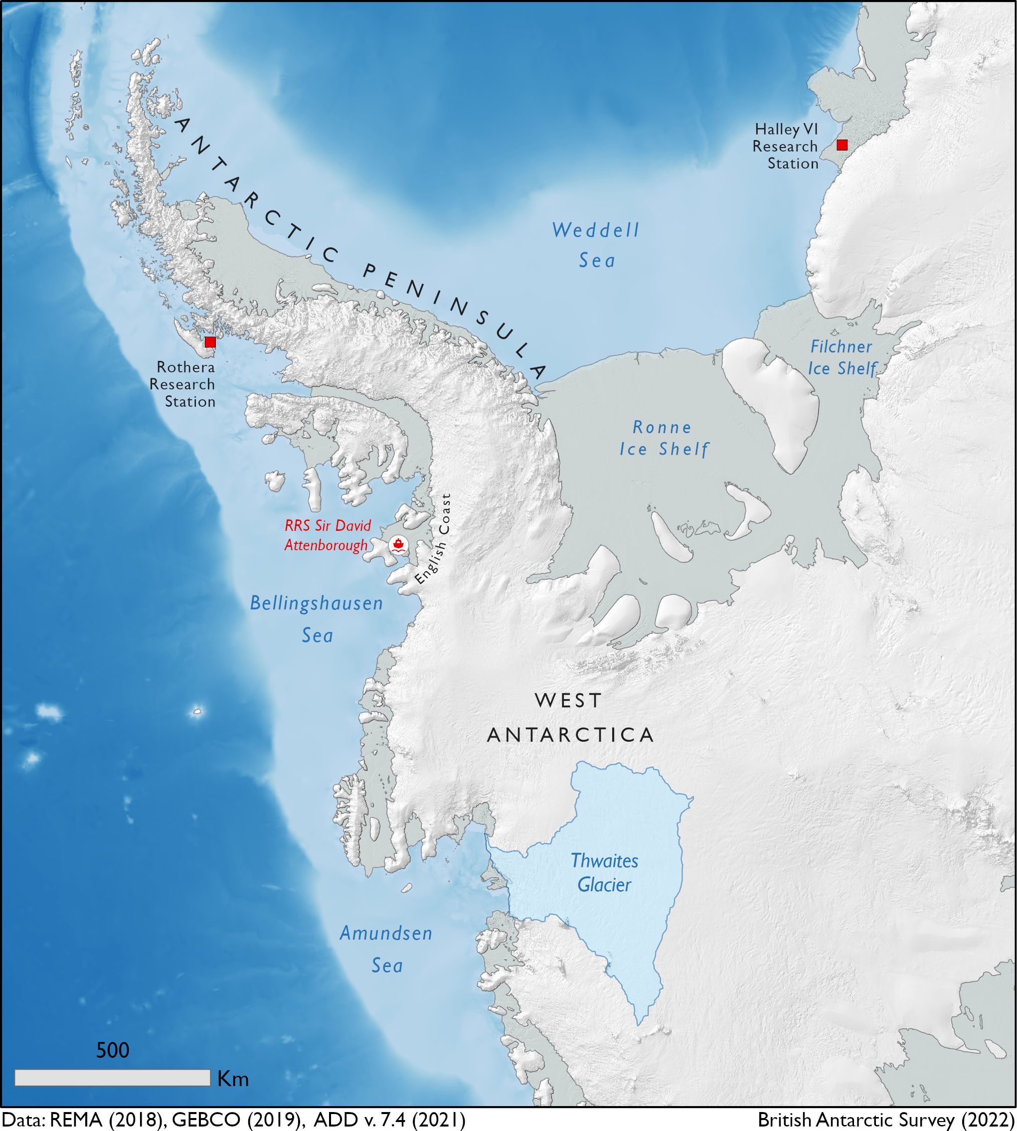 RRS Sir David Attenborough (SDA) has collaborated with the cruise ship Le Commandant-Charcot Charcot. 