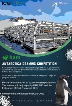Poster for STEM Antarctica Drawing Competition