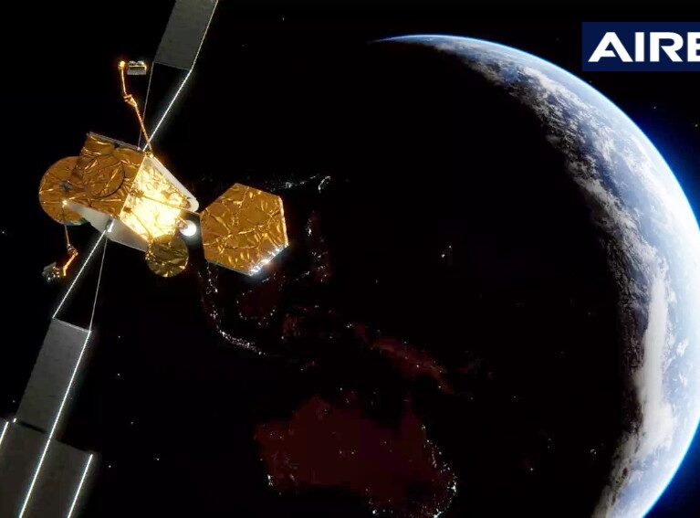 A picture of the Skynet 6 satellite (Credit: Airbus)