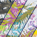 A graphic showing beautiful sections of the geological map.