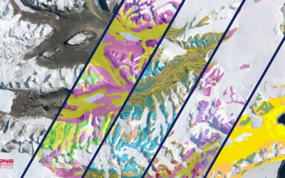 A graphic showing beautiful sections of the geological map.