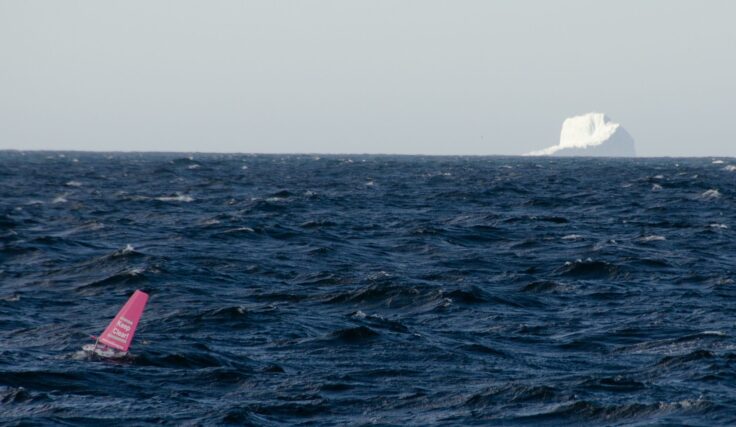 A boat on a body of water