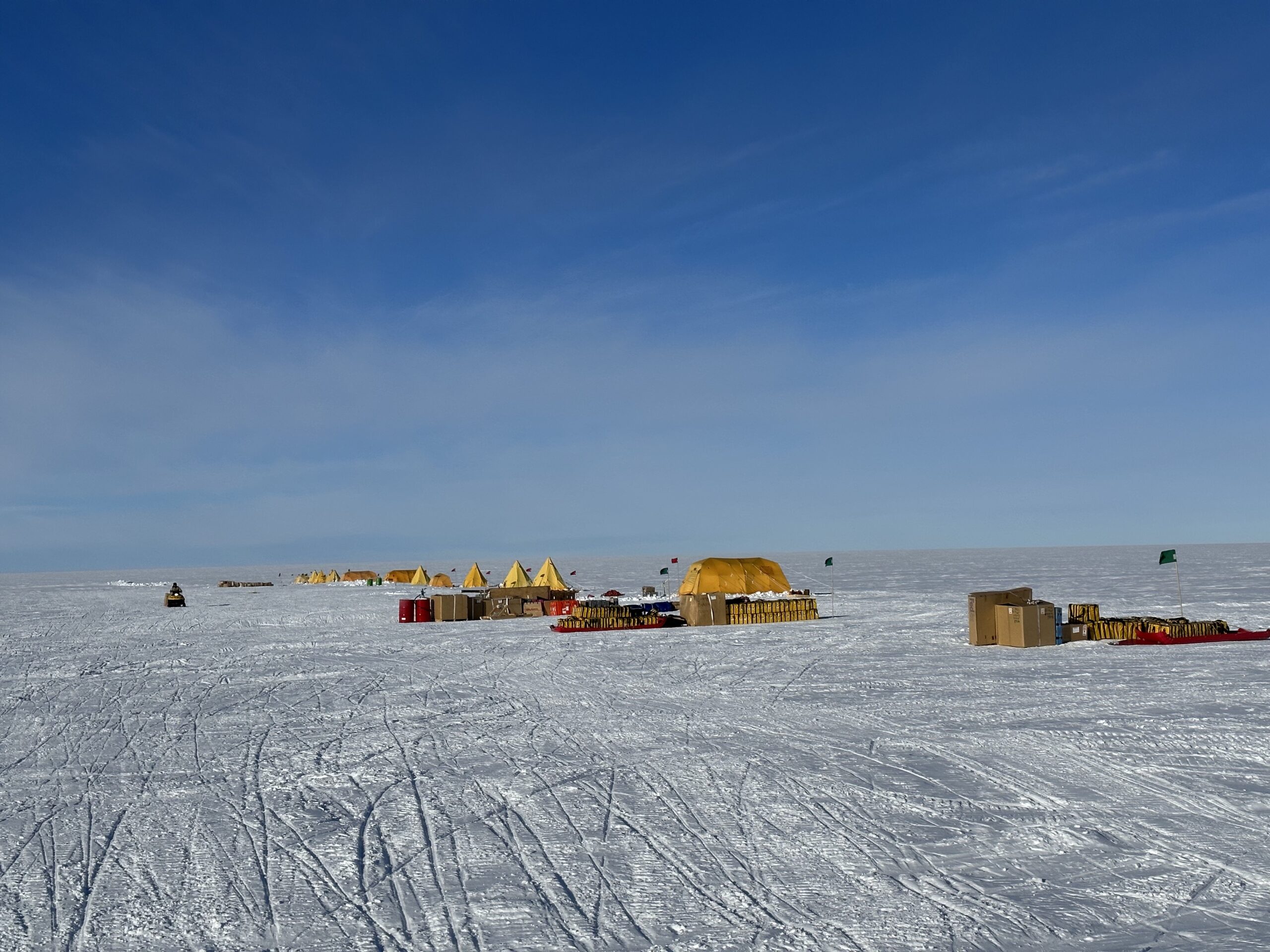 A camp in the snow