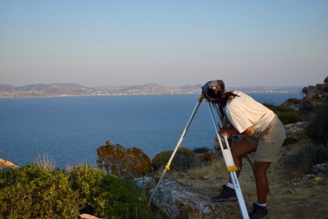 Claudette with the sea