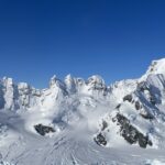 A snow covered mountain