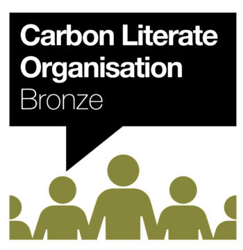 The logo representing BAS as a Carbon Literate Organisation with Bronze Status