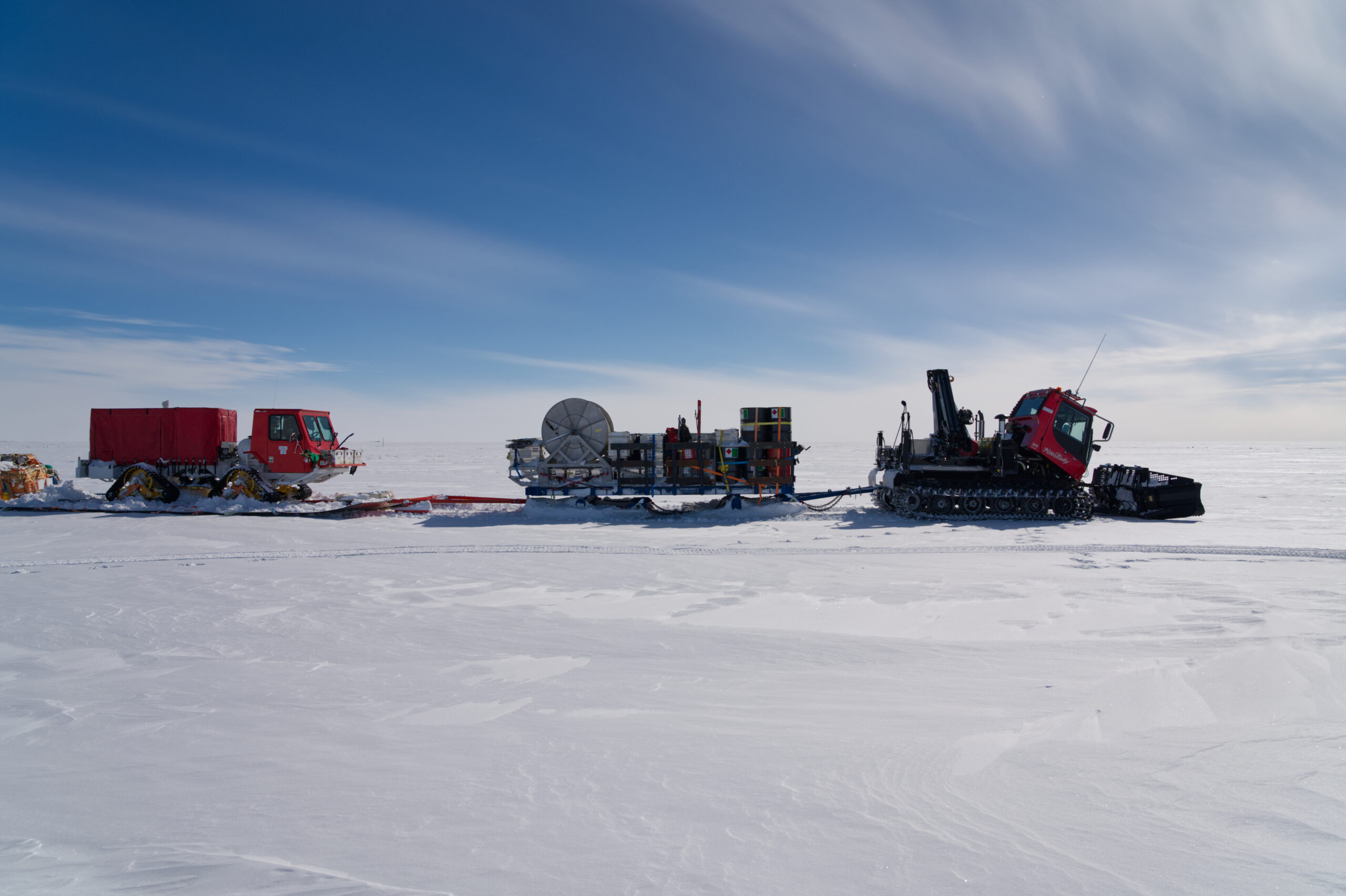 Vehicles in the snow