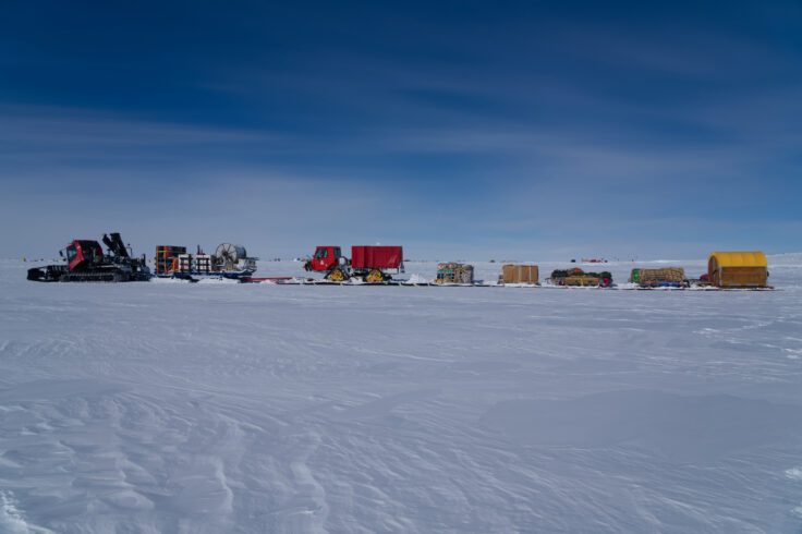 Buildings in the snow