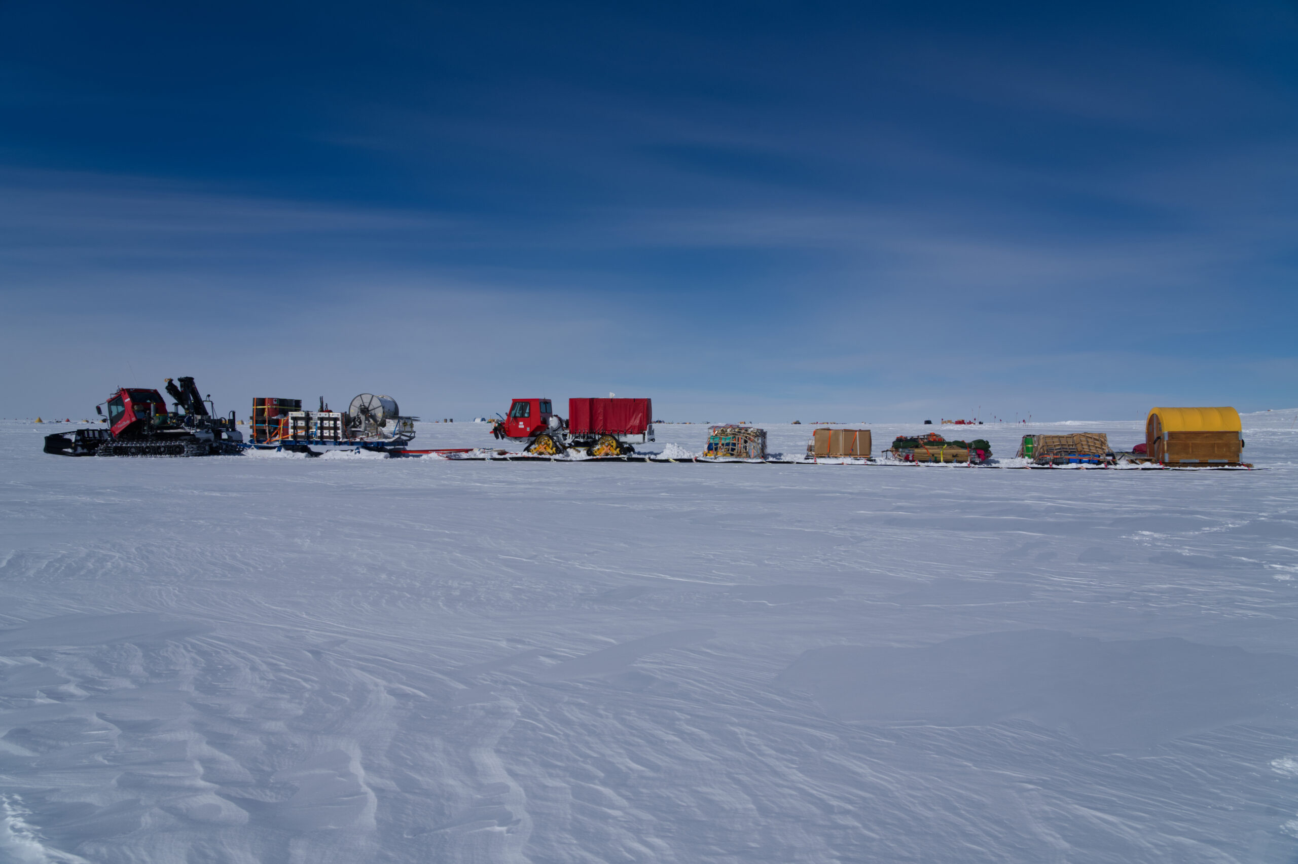 Buildings in the snow