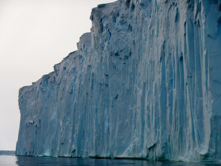 Edge of a large iceberg