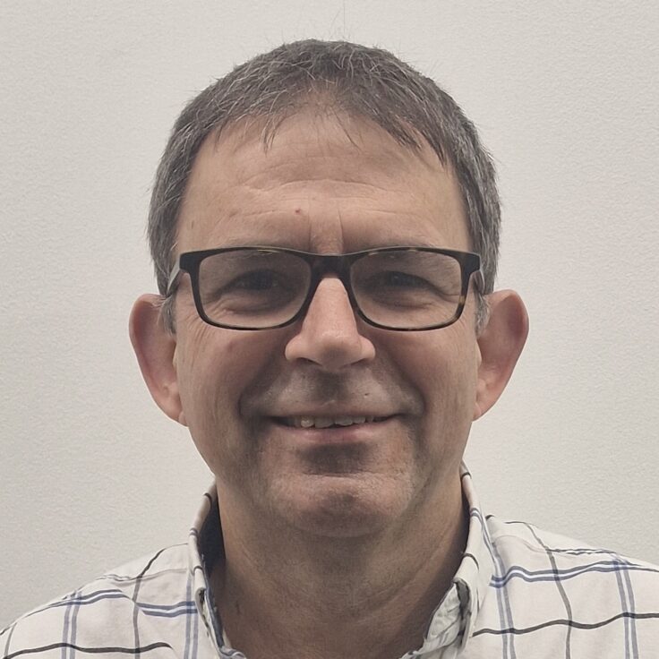 A man wearing glasses