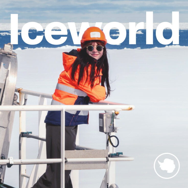 BAS employee standing on boat deck