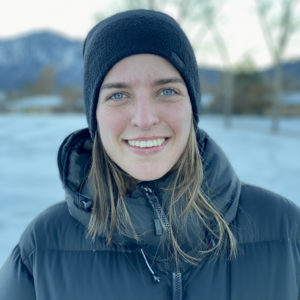 Nina Dittrich wearing a hat