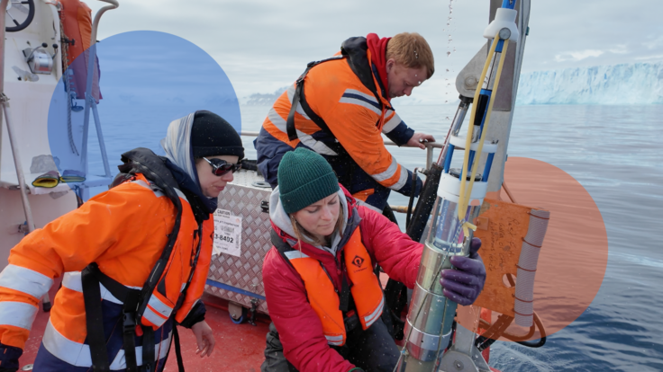 A group of people on a boat
