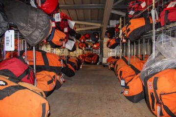 A pile of luggage