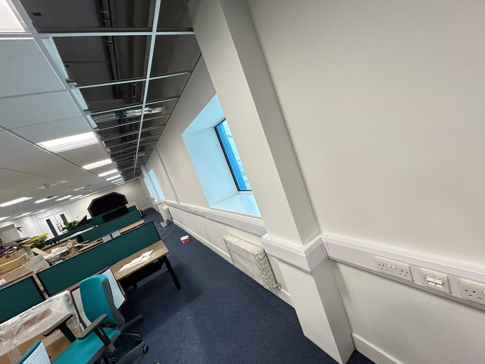 A large open plan office room