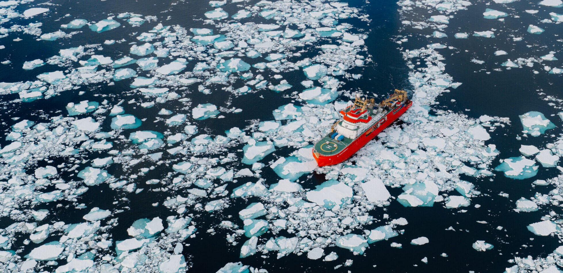 RRS Sir David Attenborough in sea ice