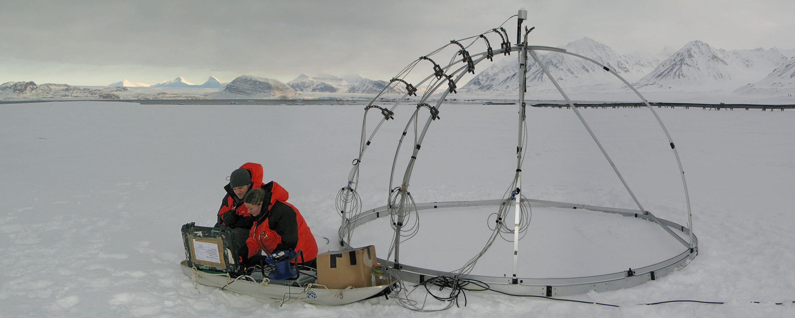 snow and ice monitoring at Ny Alesund to ground truth satellite imaging data