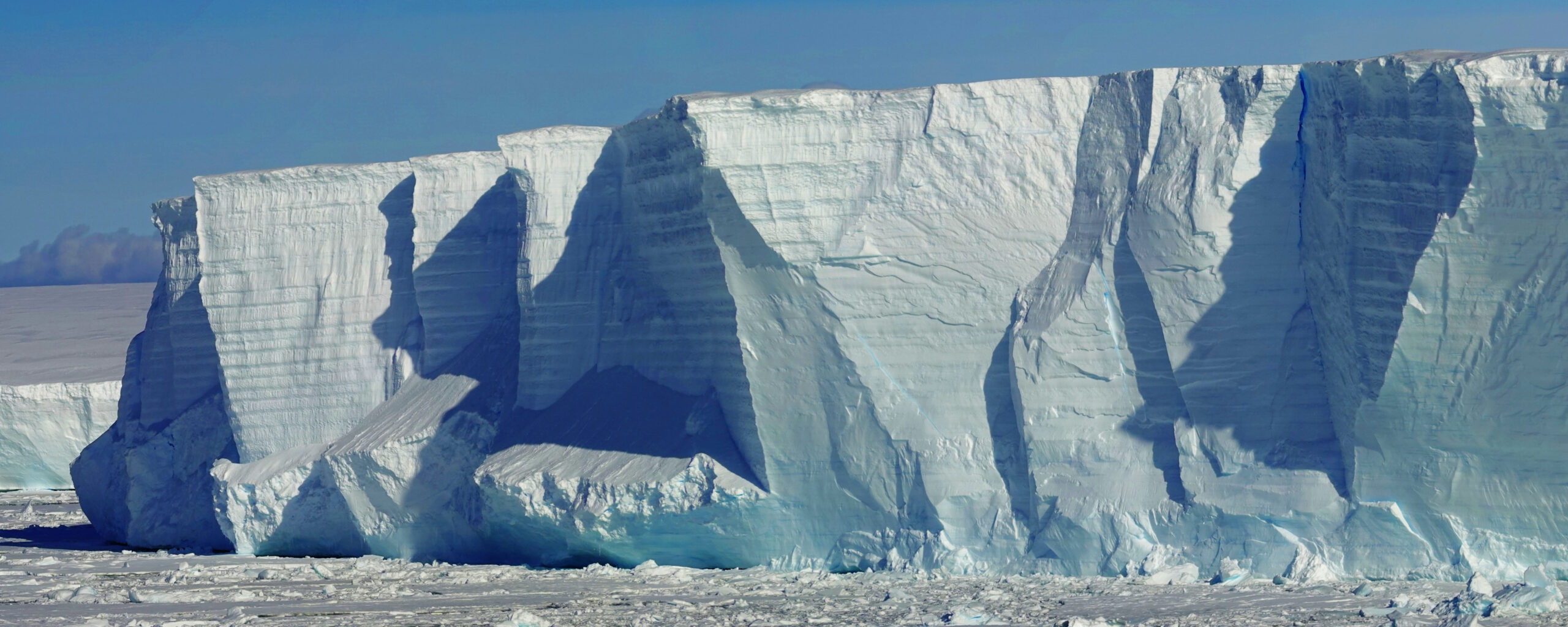 Ice Cliffs at Gromit's Creek, English Coast, Antarctica