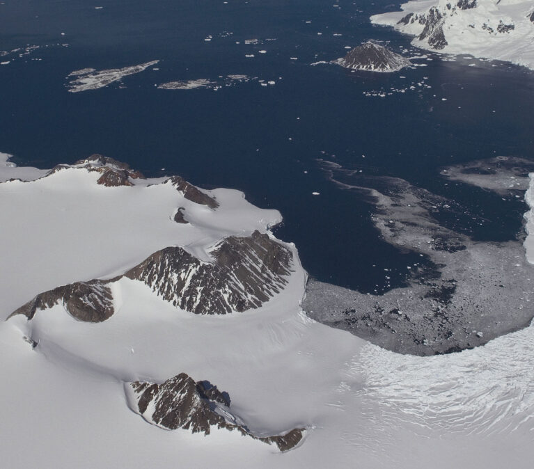 Aerial view of Adelaide Island
