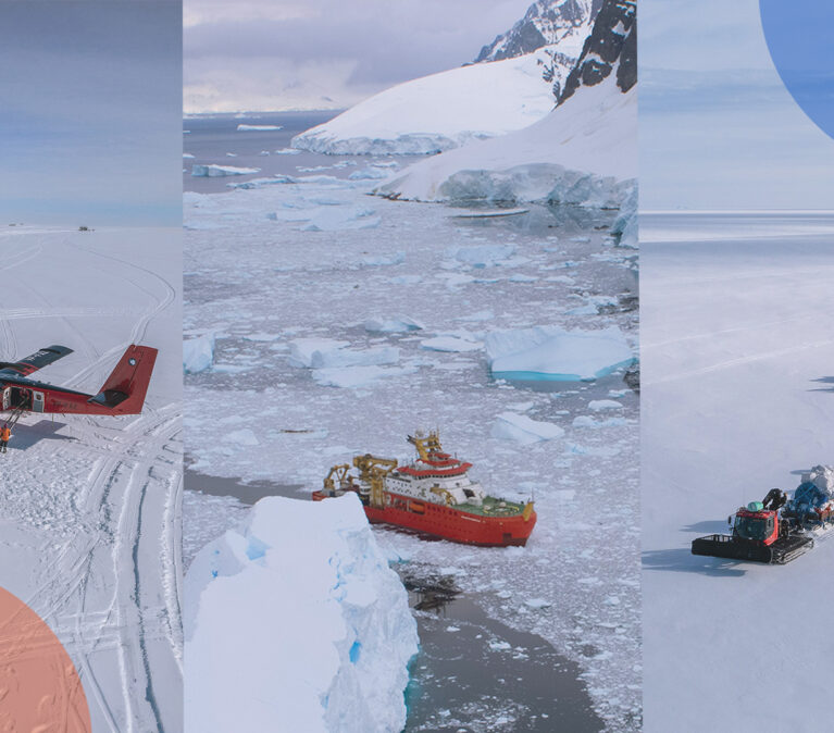 A airplane that is covered in snow