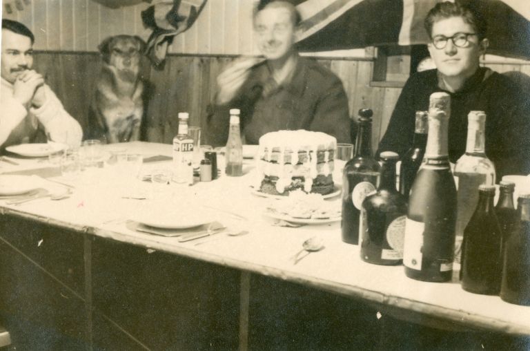 A group of people sitting at a table