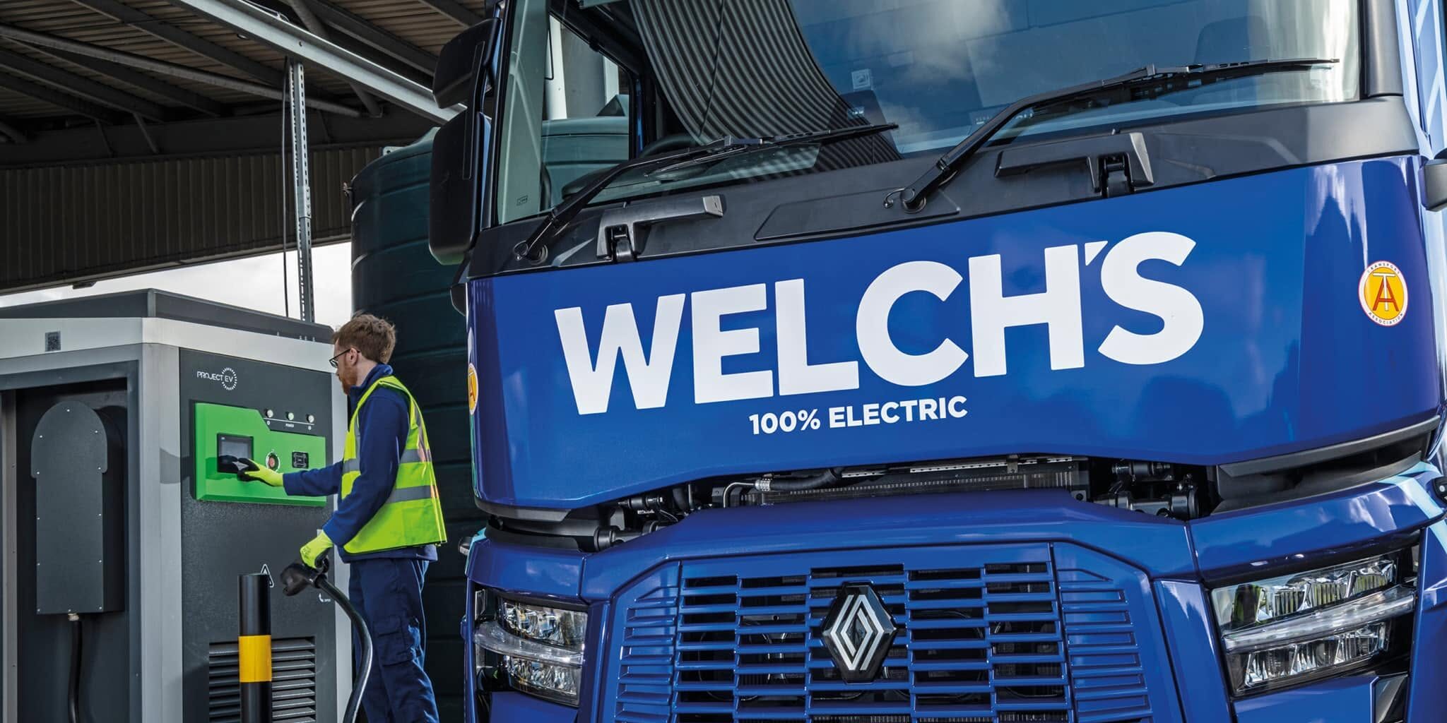Electric truck charging