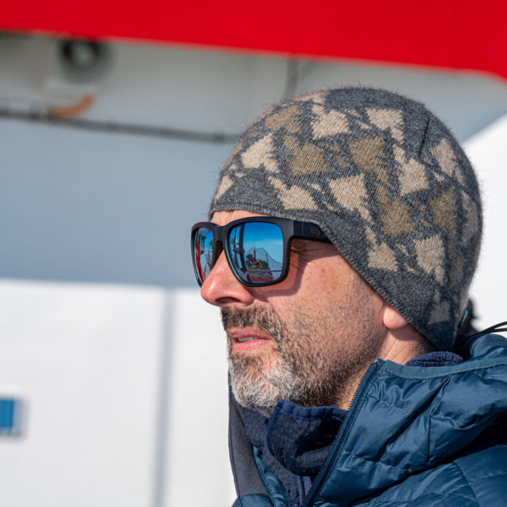 A man wearing sunglasses